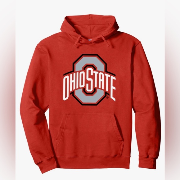 Ohio State  University Pullover Red Men's Hooded Sweatshirt - Picture 1 of 2
